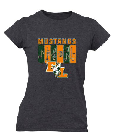 East Lincoln Mustangs Band # 2 Women's SS T-Shirt