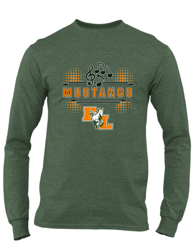 East Lincoln Mustangs Band # 3 Men's LS T-Shirt