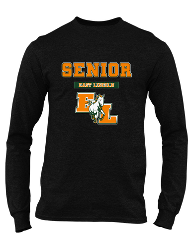 East Lincoln Mustangs Senior #2 Men's LS T-Shirt