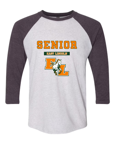 East Lincoln Mustangs Senior #2 Women's Baseball T-Shirt