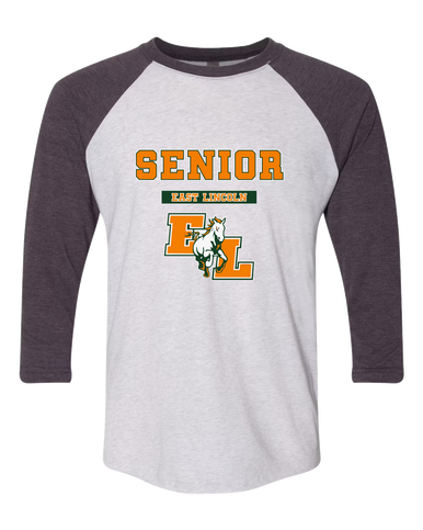 East Lincoln Mustangs Senior #2 Men's Baseball T-Shirt
