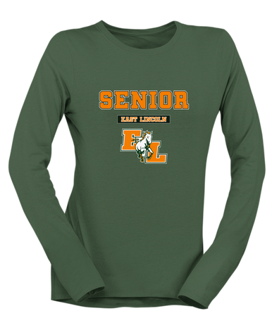 East Lincoln Mustangs Senior #2 Women's Premium LS T-Shirt