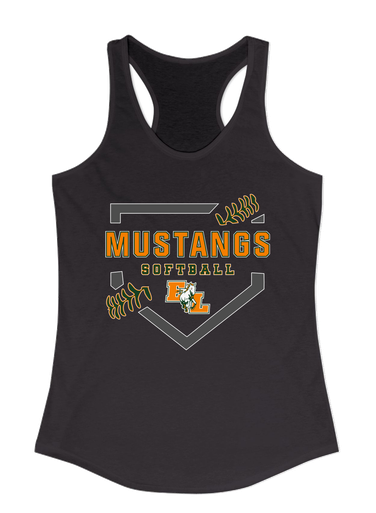 East Lincoln Mustangs Softball #2 Women's Tank Top