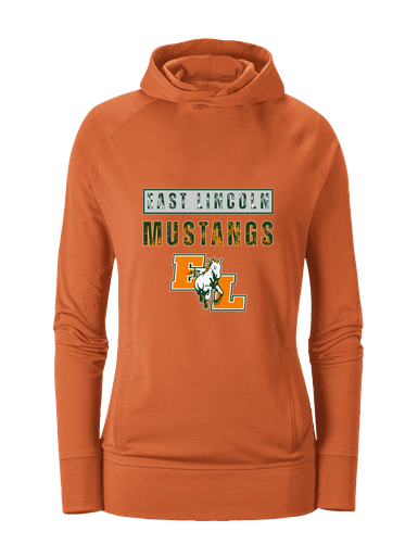 East Lincoln Mustangs Mascot #9 Women's Hoodie