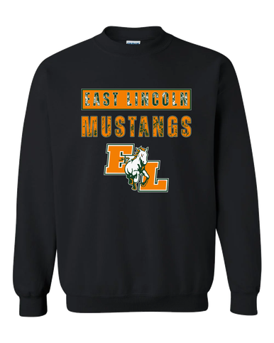 East Lincoln Mustangs Mascot #9 Men's Sweatshirt