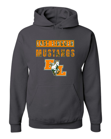 East Lincoln Mustangs Mascot #9 Men's Premium Hoodie