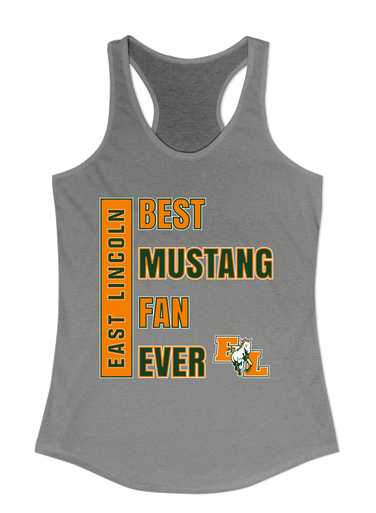 East Lincoln Mustangs Best Mustang Fan Women's Tank Top