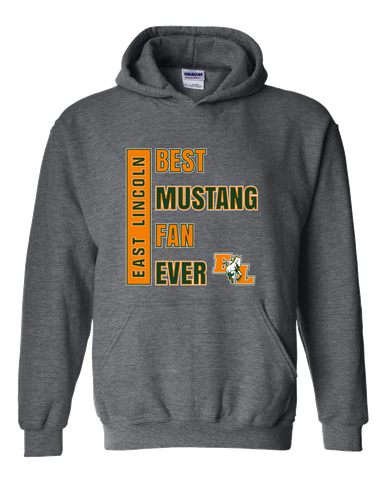 East Lincoln Mustangs Best Mustang Fan Men's Hoodie