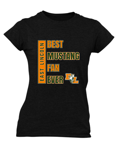 East Lincoln Mustangs Best Mustang Fan Women's Premium SS T-Shirt