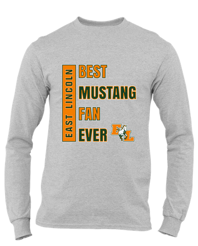 East Lincoln Mustangs Best Mustang Fan Men's Premium LS T-Shirt