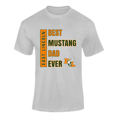 East Lincoln Mustangs Best Mustang Dad Men's Premium SS T-Shirt
