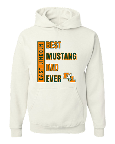 East Lincoln Mustangs Best Mustang Dad Men's Premium Hoodie