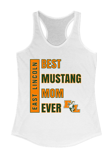 East Lincoln Mustangs Best Mustang Mom Women's Tank Top