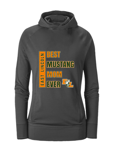 East Lincoln Mustangs Best Mustang Mom Women's Hoodie