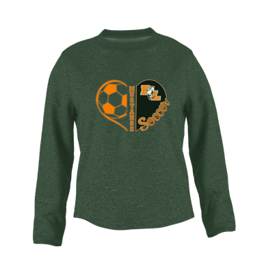 East Lincoln Mustangs Heart Soccer Women's Sweatshirt