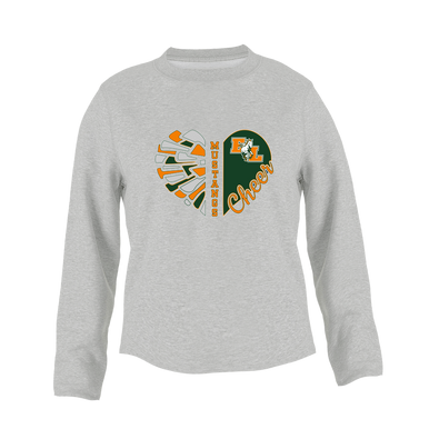 East Lincoln Mustangs Heart Cheer Women's Sweatshirt