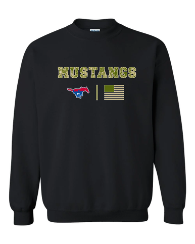 Parkland Mustangs Camo Flag Men's Sweatshirt
