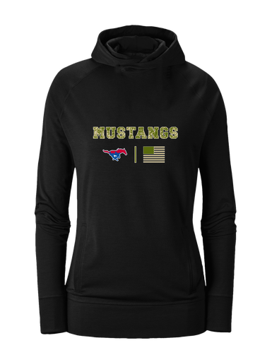 Parkland Mustangs Camo Flag Women's Hoodie