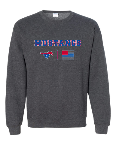 Parkland Mustangs Team Colors Flag Men's Sweatshirt