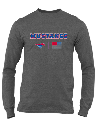 Parkland Mustangs Team Colors Flag Men's Premium LS T-Shirt