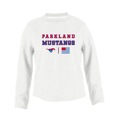 Parkland Mustangs Spirit Flag Women's Sweatshirt