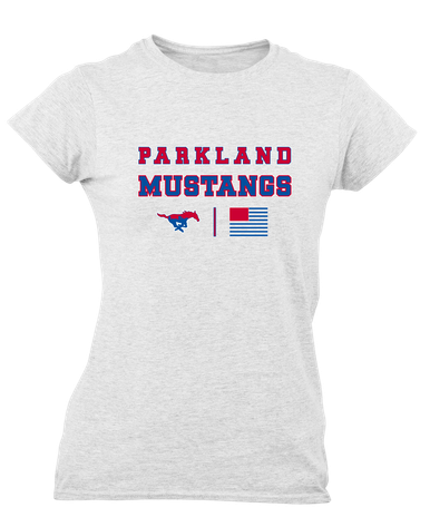 Parkland Mustangs Spirit Flag Women's SS T-Shirt