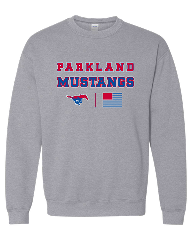Parkland Mustangs Spirit Flag Men's Sweatshirt