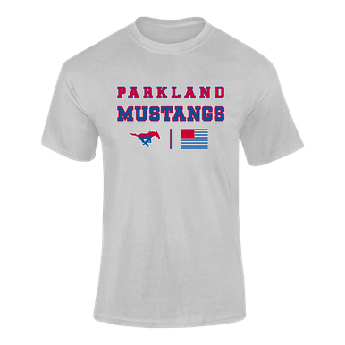 Parkland Mustangs Spirit Flag Men's SS T-Shirt