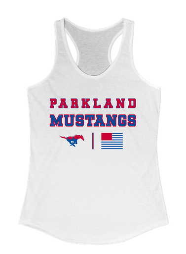 Parkland Mustangs Spirit Flag Women's Tank Top