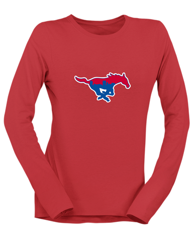 Parkland Mustangs Mascot #1 Women's LS T-Shirt