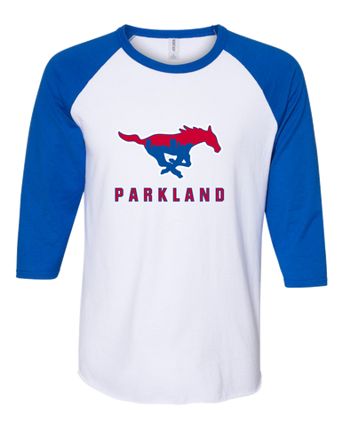 Parkland Mustangs Mascot #2 Women's Baseball T-Shirt