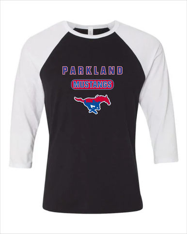 Parkland Mustangs Mascot #3 Women's Baseball T-Shirt