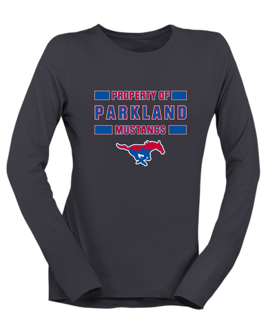 Parkland Mustangs Property Of Women's LS T-Shirt