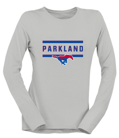Parkland Mustangs Mascot #4 Women's Premium LS T-Shirt