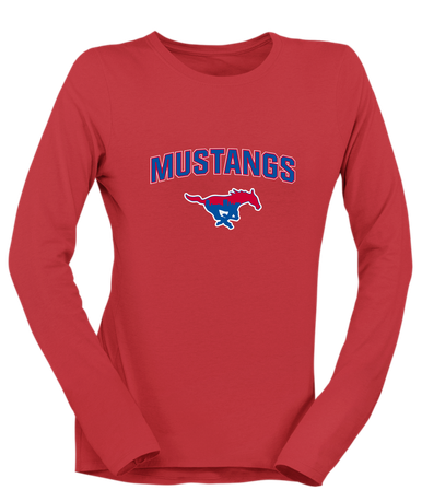 Parkland Mustangs Mascot #6 Women's Premium LS T-Shirt
