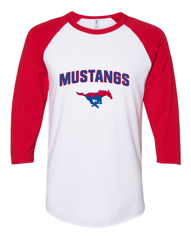 Parkland Mustangs Mascot #6 Women's Baseball T-Shirt
