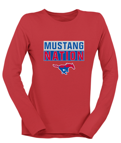 Parkland Mustangs Nation #1 Women's LS T-Shirt