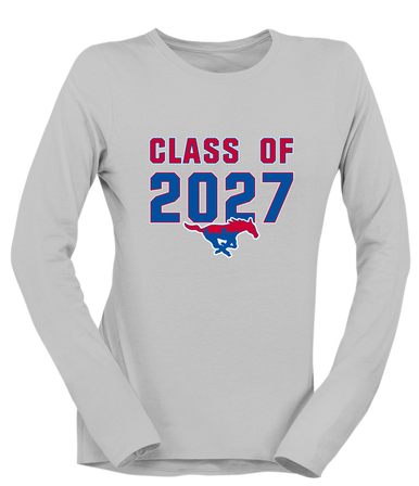 Parkland Mustangs Class of 2027 Women's LS T-Shirt