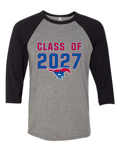 Parkland Mustangs Class of 2027 Women's Baseball T-Shirt