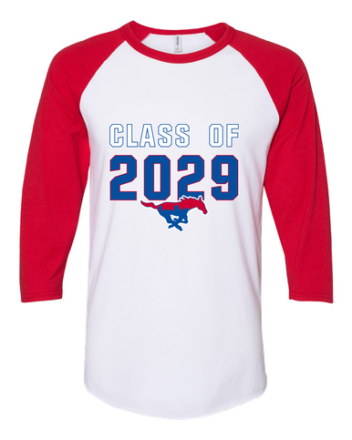 Parkland Mustangs Class of 2029 Women's Baseball T-Shirt