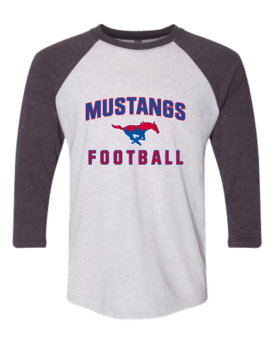Parkland Mustangs Football #1 Women's Baseball T-Shirt
