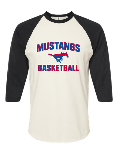 Parkland Mustangs Basketball #1 Women's Baseball T-Shirt