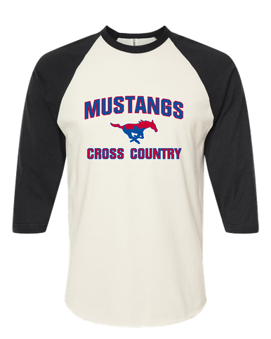 Parkland Mustangs Cross Country Women's Baseball T-Shirt