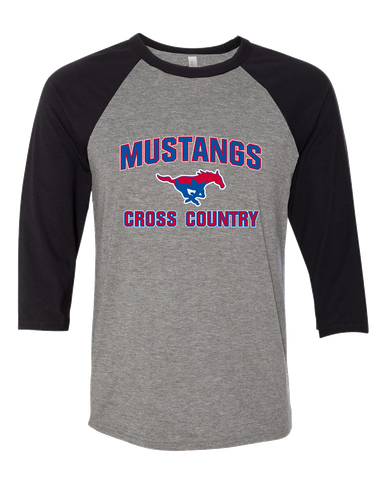 Parkland Mustangs Cross Country Men's Baseball T-Shirt