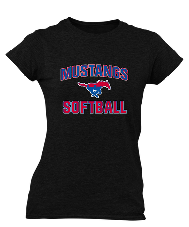 Parkland Mustangs Softball #1 Women's SS T-Shirt