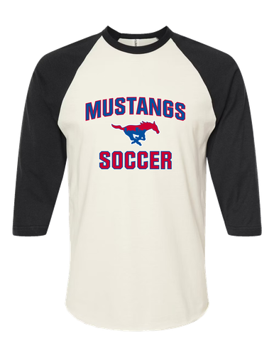 Parkland Mustangs Soccer #1 Men's Baseball T-Shirt