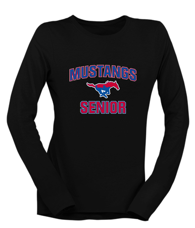 Parkland Mustangs Senior #1 Women's LS T-Shirt