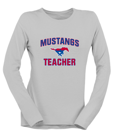Parkland Mustangs Teacher Women's LS T-Shirt