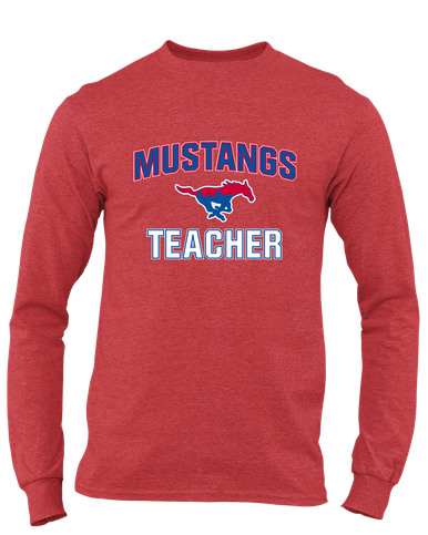 Parkland Mustangs Teacher Men's LS T-Shirt