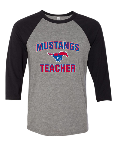 Parkland Mustangs Teacher Women's Baseball T-Shirt